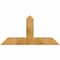 Ekena Millwork Portland Rough Sawn Timber Gable Bracket, Western Red Cedar, 48"W x 24"H x 4"D x 6"F, 12/12 Pitch GBW048X24X0406POR00RWR - alternate 1
